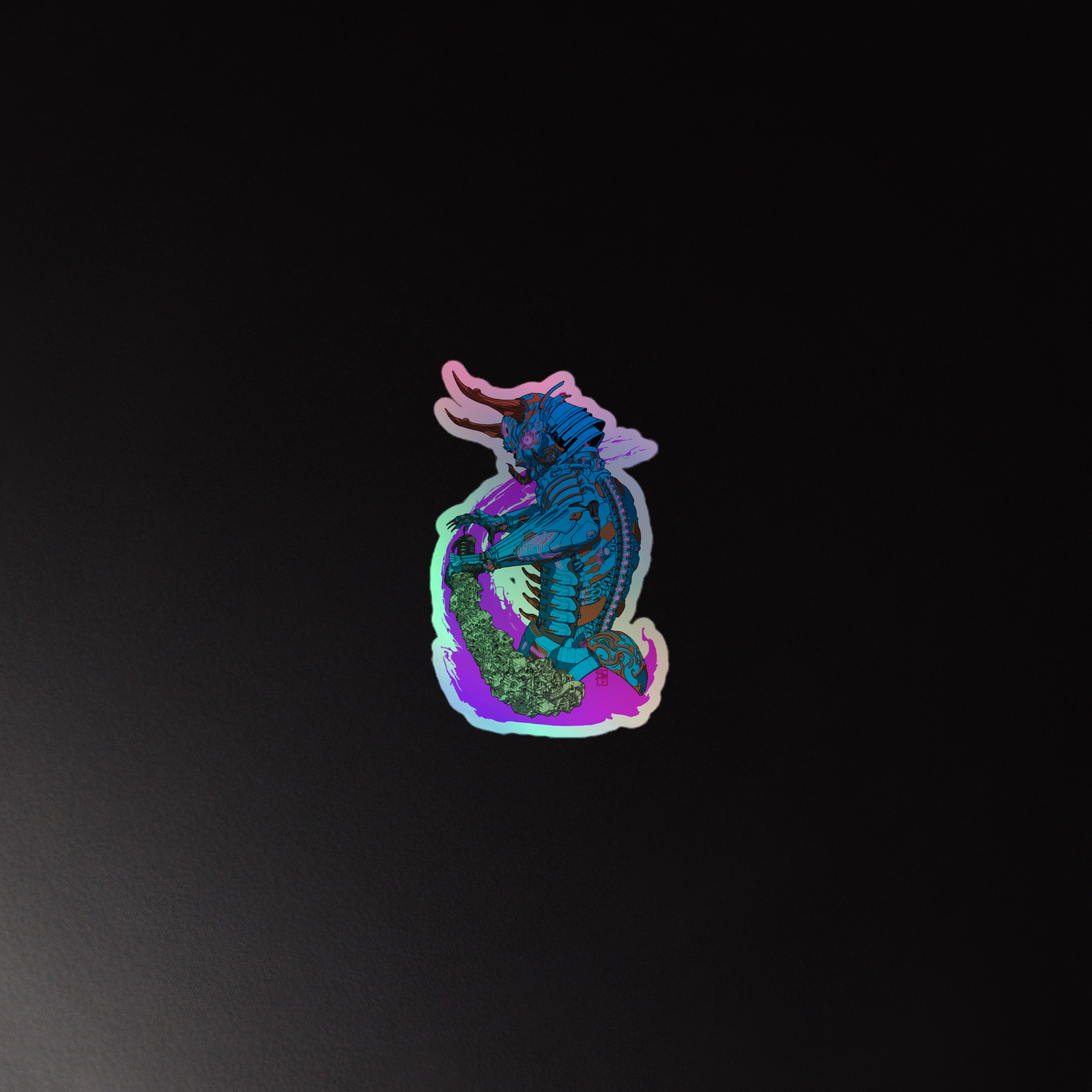 Cyberdemon Holographic stickers