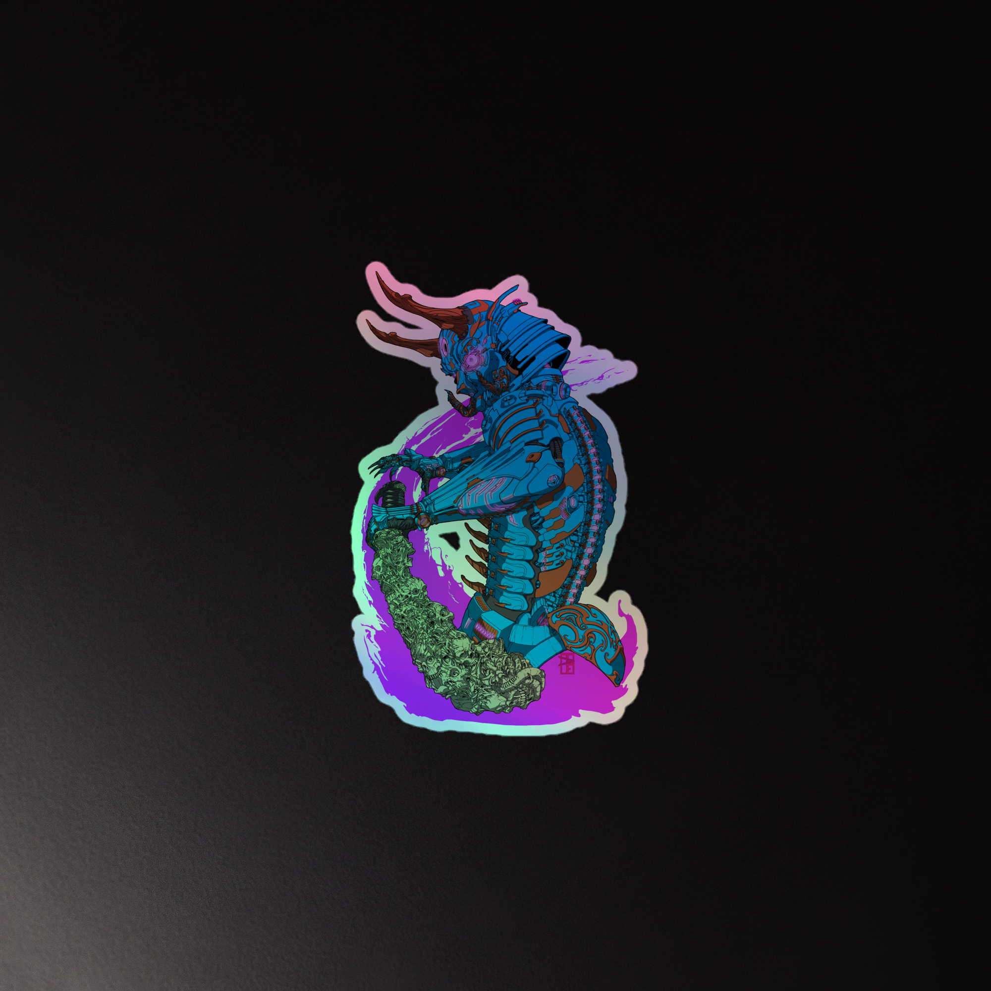 Cyberdemon Holographic stickers