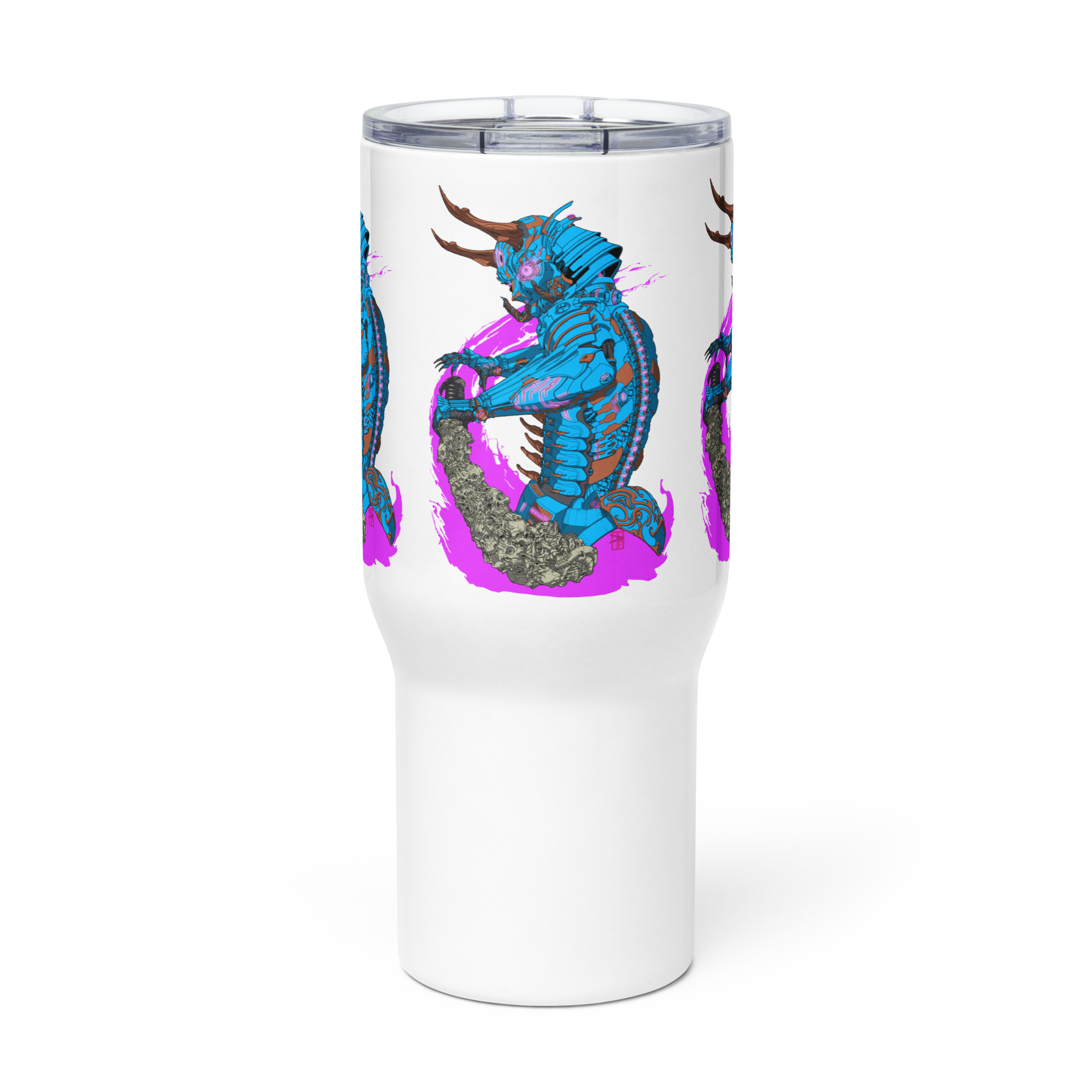 Cyberdemon Travel mug (with handle!)