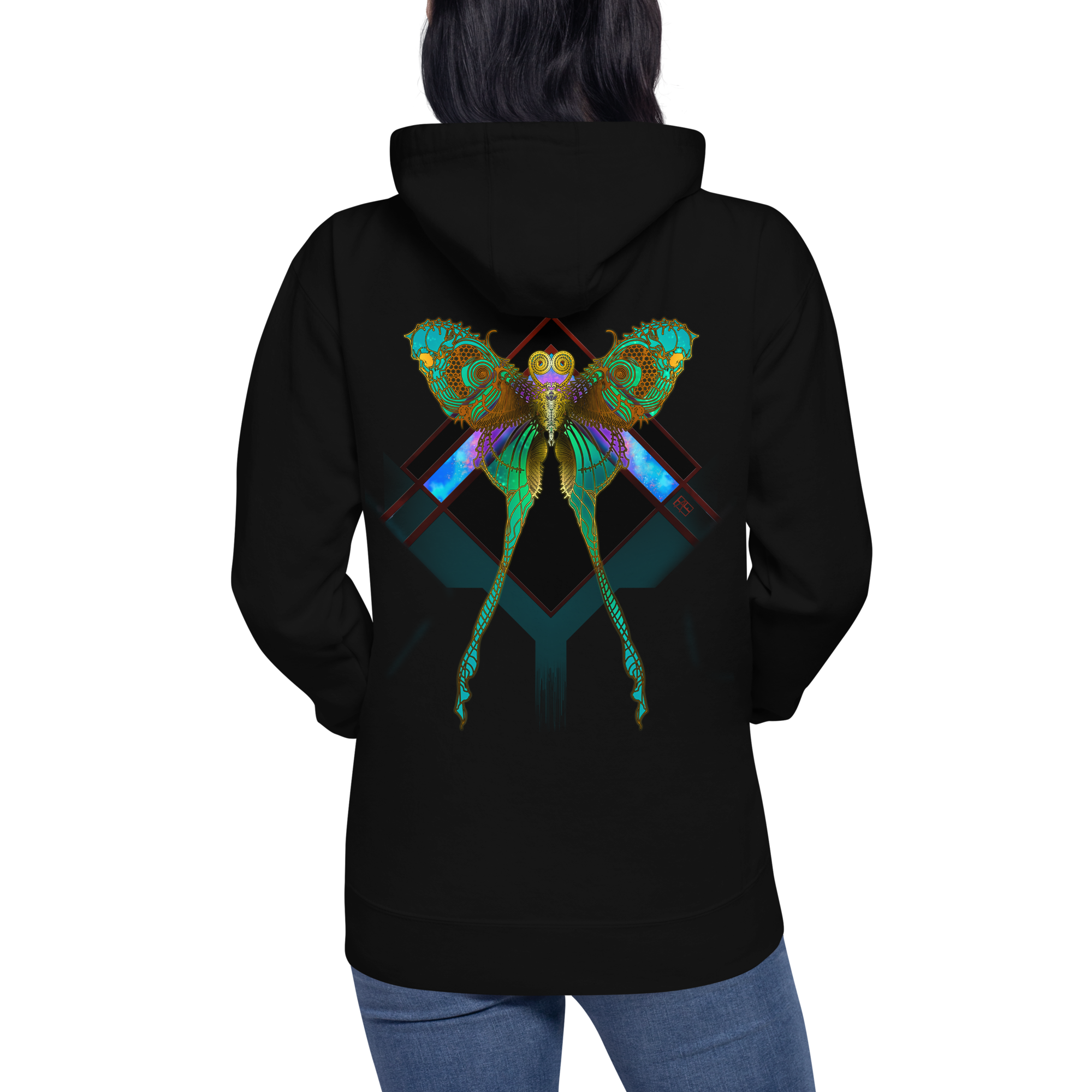 Lunar Death Moth Hoodie (Unisex )