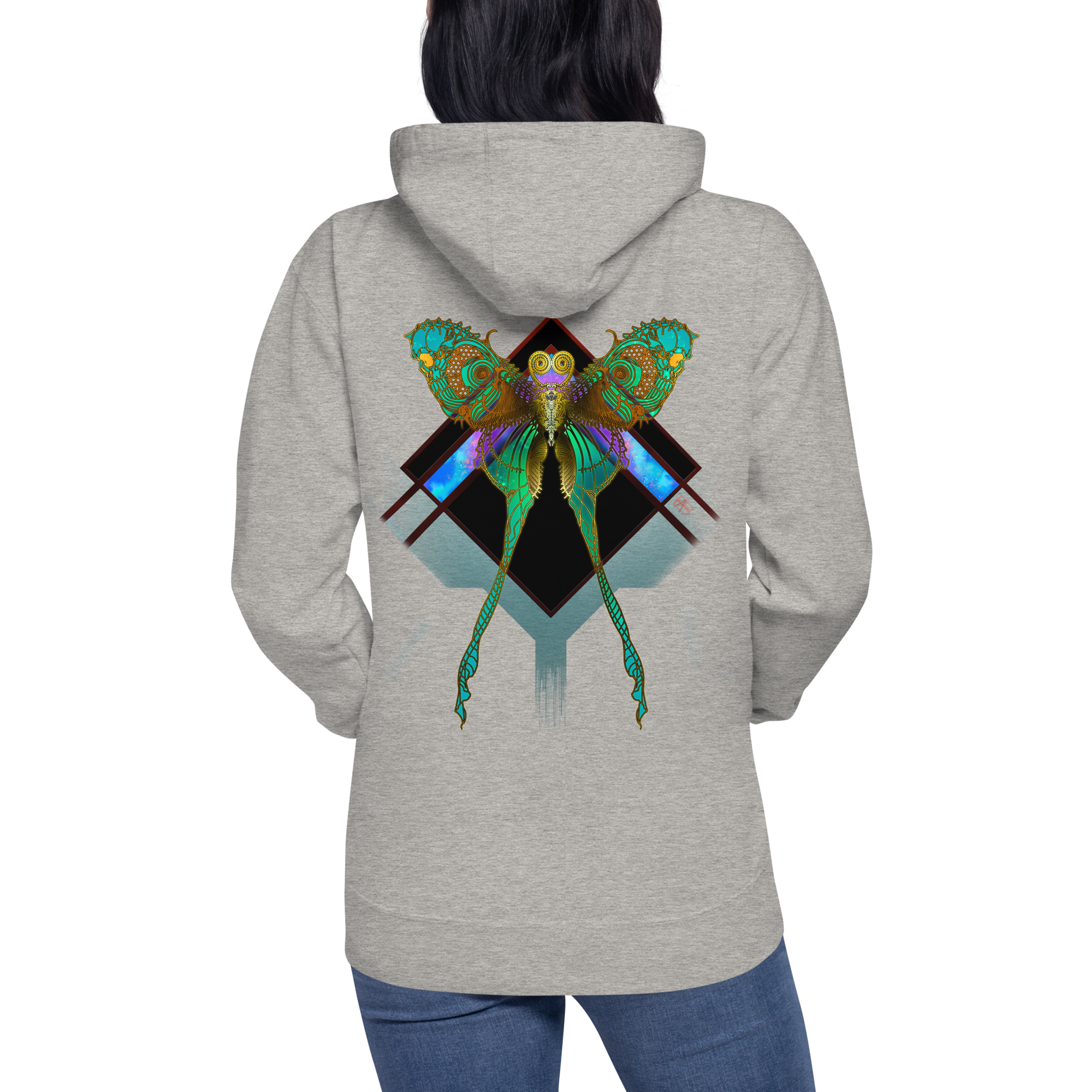 Lunar Death Moth Hoodie (Unisex )