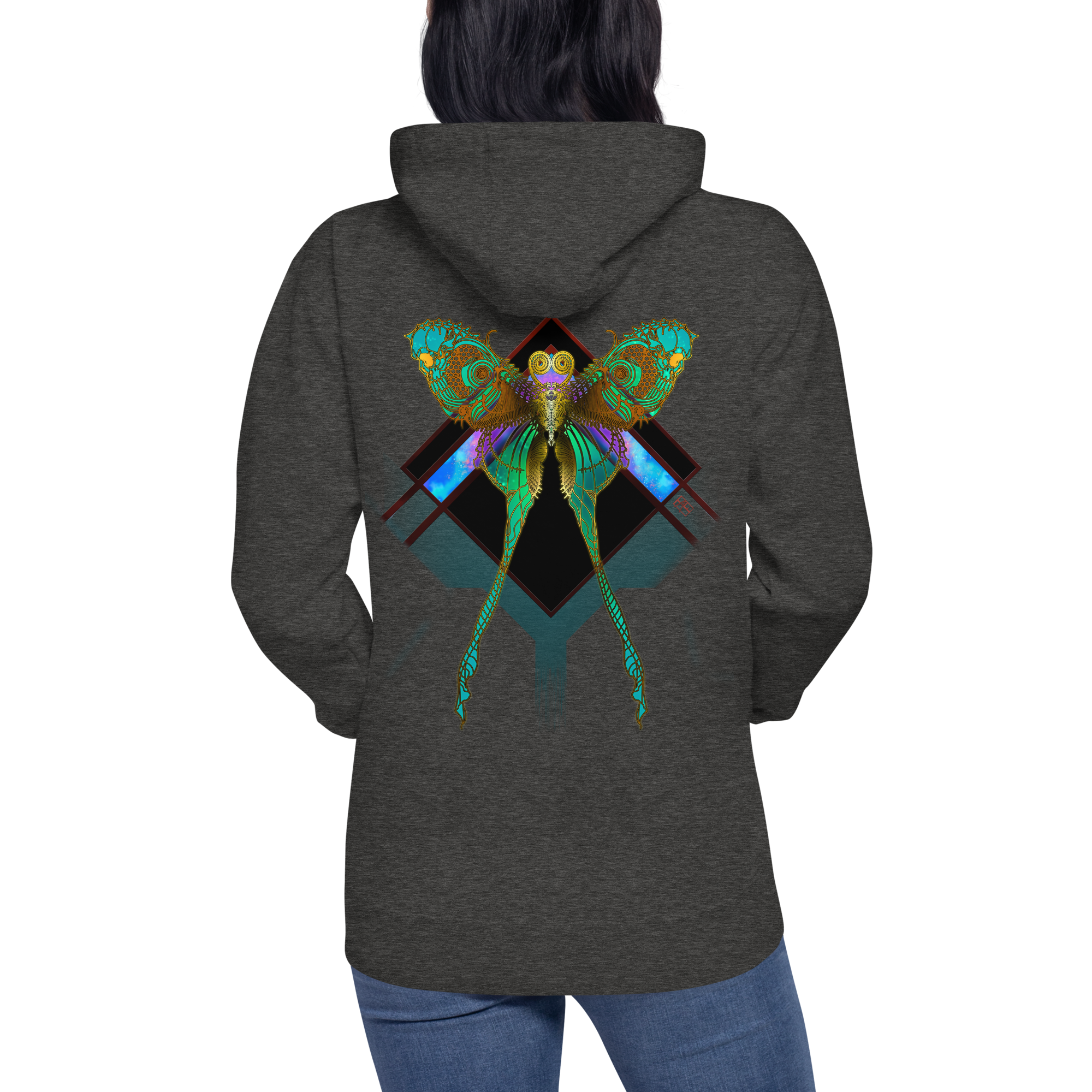 Lunar Death Moth Hoodie (Unisex )