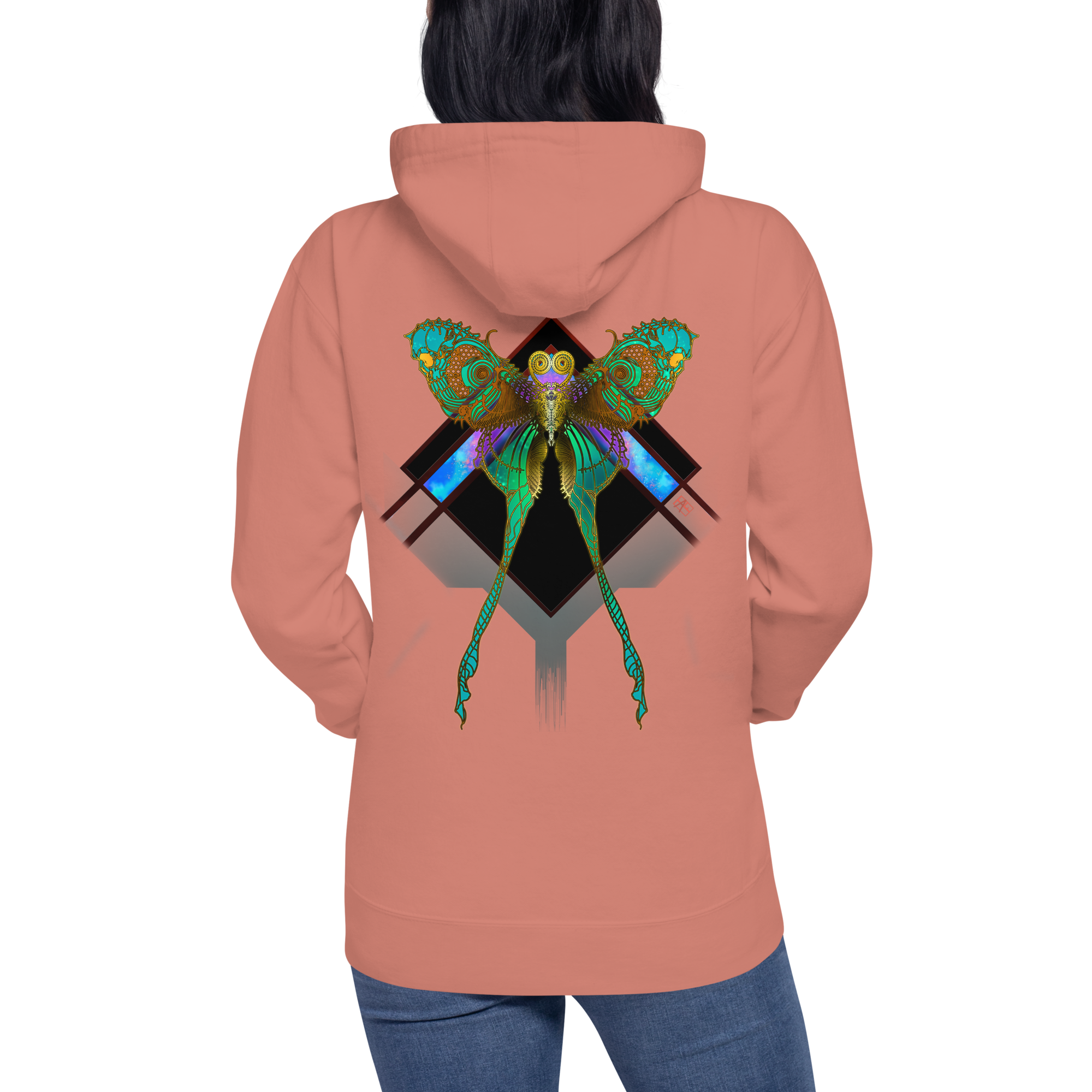 Lunar Death Moth Hoodie (Unisex )