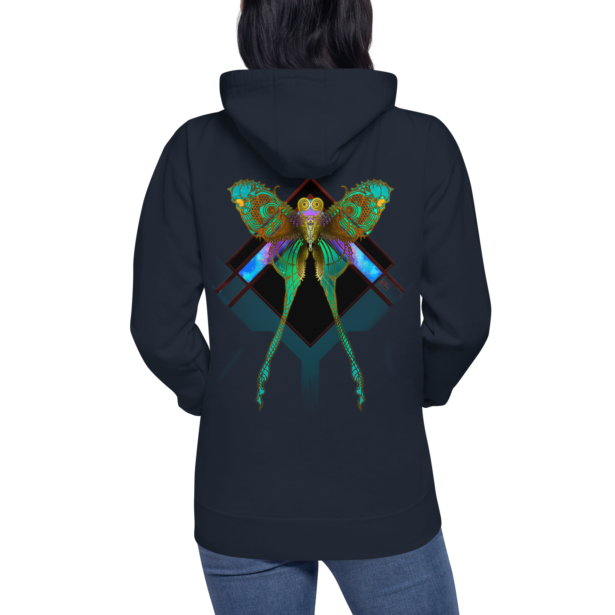 Lunar Death Moth Hoodie (Unisex )