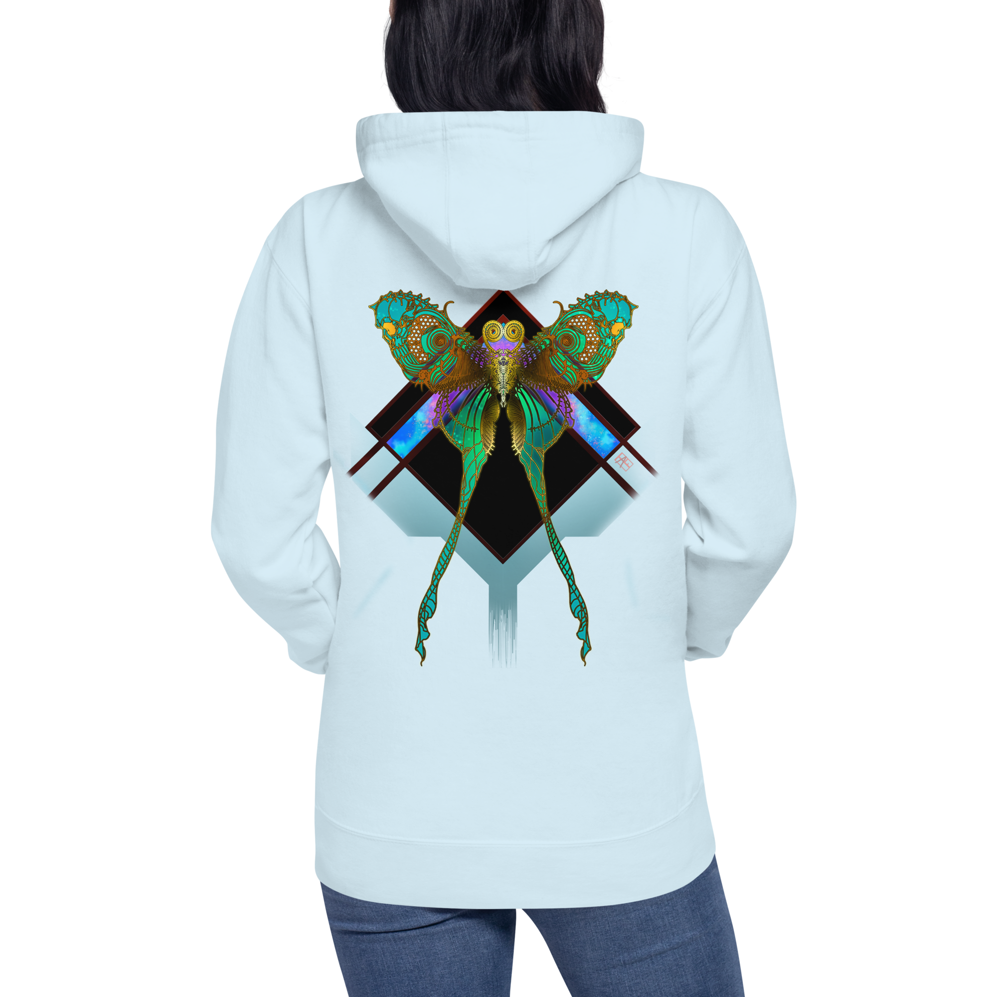 Lunar Death Moth Hoodie (Unisex )