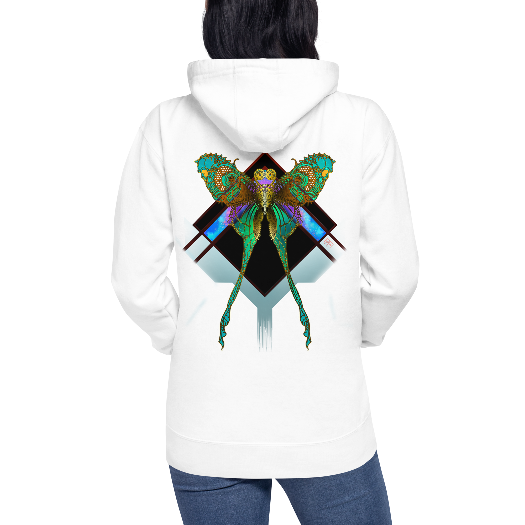 Lunar Death Moth Hoodie (Unisex )